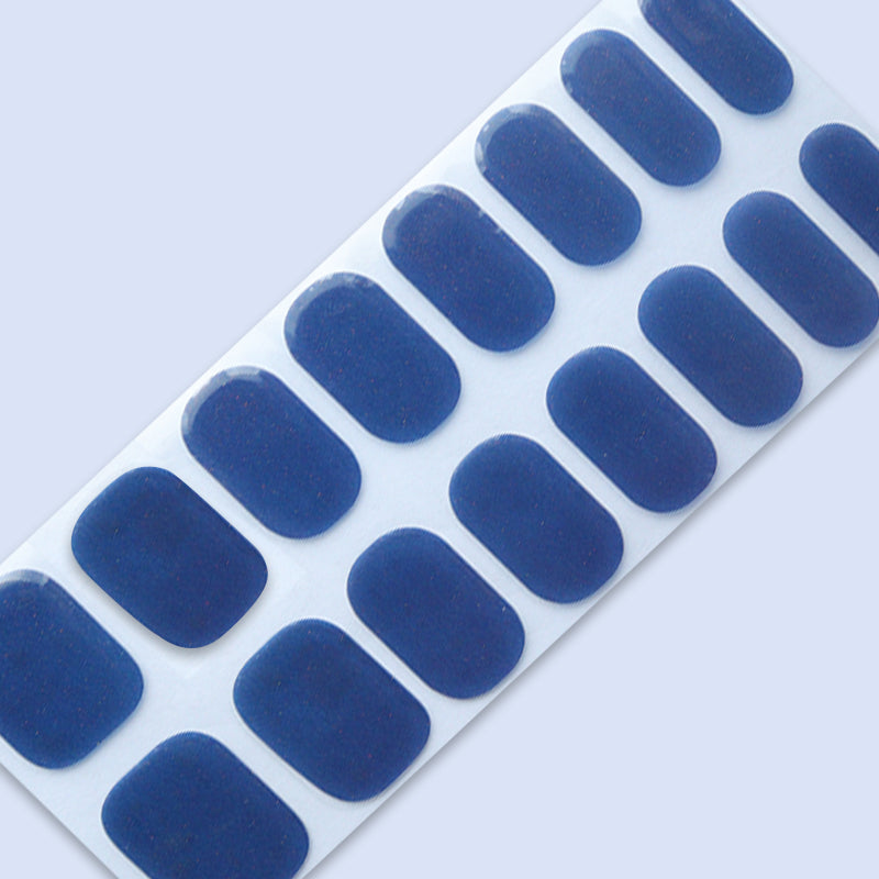 Gel Nail Art Stickers(Solid Color),Semi Cure Gel Nail Strips(16pcs),Real Nail Polish Art Stickers,Sticker Decorations Including Preparation Pads, Nail Files and Wooden Sticks,Suitable For Women, Girls